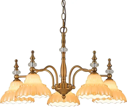 Miniatura 13 de HDDFL Candelabro de 3 luces, lámpara moderna colgante para comedor, entrada, sala de estar, dormitorio, cocina, marrón y latón