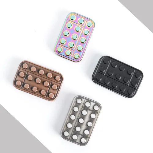 Miniatura 5 de Juguetes para la ansiedad para adultos, deslizador de metal, magnético, EDC, táctil, juguetes para la ansiedad para adultos