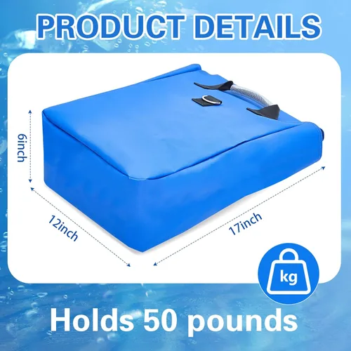 Miniatura 2 de Simgoing 8 bolsas de arena de vinilo para casa de rebote, accesorios para casa de rebote, bolsa de arena para soporte y anclaje, inflables, tiendas