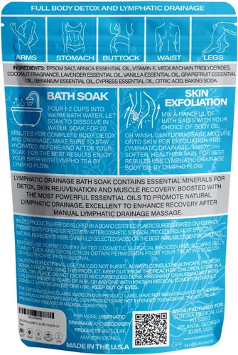 Miniatura 8 de Bruizex Sales de baño de Arnica Montana, baño de sal de Epsom para drenaje linfático y desintoxicación corporal, sales de Epsom para remojar