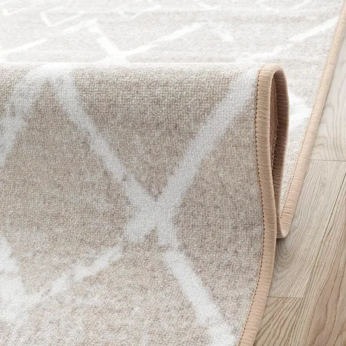 Miniatura 8 de Antep Rugs - Alfombras antideslizantes de 5 x 7 pies (antideslizante) con parte trasera de goma, de estilo antiguo, bohemio, marroquí y con pelo Azul