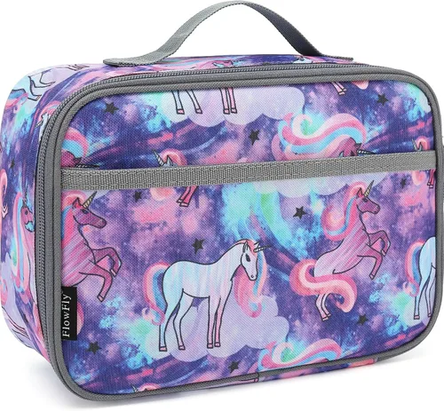 Miniatura 33 de FlowFly Lonchera para niños, bolsa suave aislada, mini hielera para el regreso a clases, kit de bolsa térmica para comidas, para niñas, niños, fútbol