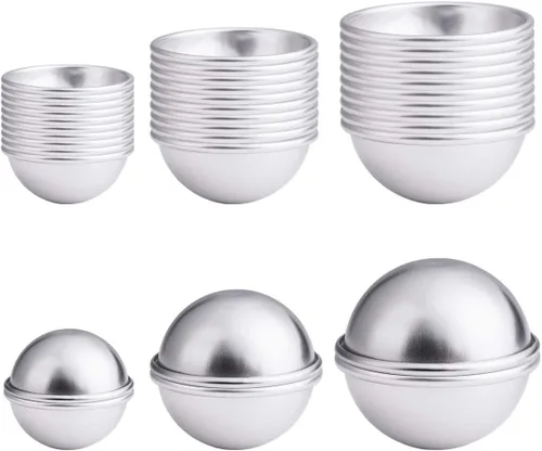 Miniatura 9 de 20 piezas, 10 juegos de moldes para bombas de baño, moldes para jabón y prensas para bombas de baño para suministros de fabricación DIY