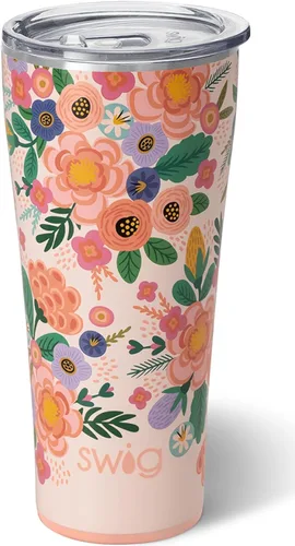 Miniatura 71 de Swig Life - Vaso aislante de 22 onzas, vaso de viaje para café con tapa, taza de café para viaje compatible con portavasos, de acero inoxidable
