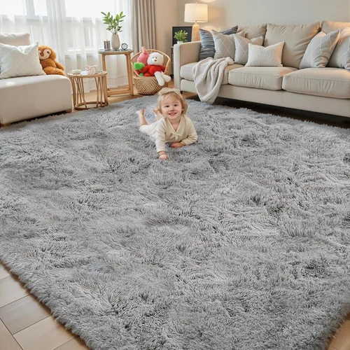 Miniatura 20 de Alfombras circulares súper suaves para niñas, castillo de princesa, tienda de campaña de 5 diámetros, alfombras circulares de área para dormitorio
