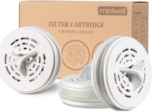 Miniatura 6 de miniwell Sistema de filtración - Filtro de campamento de agua con filtro reemplazable - para purificación de senderismo - Elimina cloro, sedimentos