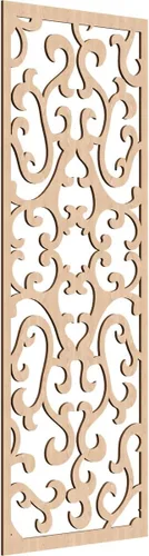Miniatura 39 de Smithfield Paneles de pared decorativos de madera con calado, 13 3/8 pulgadas de ancho x 34 3/8 pulgadas de alto x 3/8 de alto, roble rojo rojo