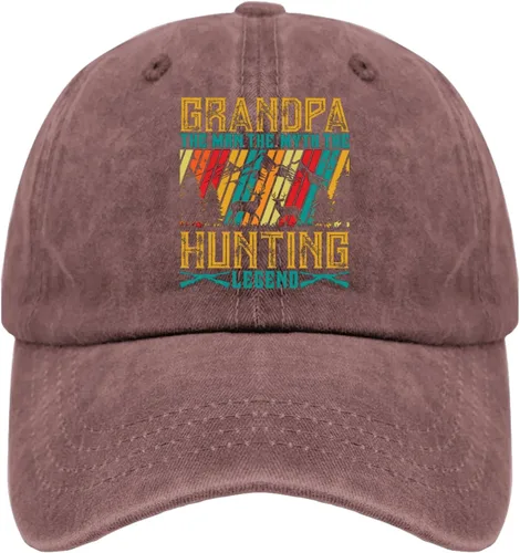Miniatura 10 de Dad Hats GGRANDPA The MRN The Myth The Hunting Legend Gorra de béisbol, divertida gorra para hombre Pigmento gris