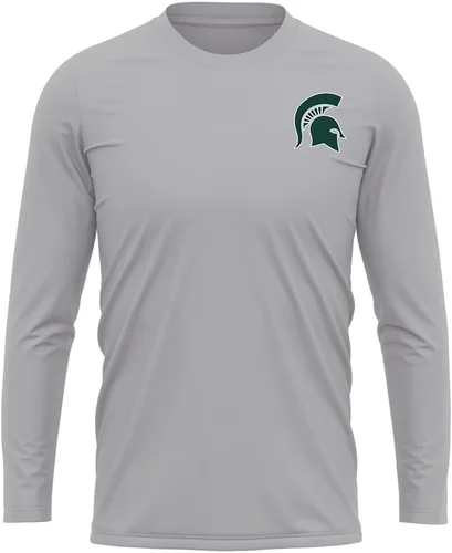 Miniatura 270 de Camisa deportiva de manga larga oficial de la NCAA Collegiate para hombre, con logotipo en el pecho izquierdo, colección Athletic Heather