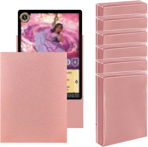 Miniatura 11 de 1000 unidades de fundas para cartas MTG, fundas transparentes delanteras con parte trasera texturizada, protectores de mazo de cartas