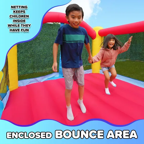 Miniatura 5 de Sportspower My 1st Jump N Play - Casa inflable con tobogán, resistente, certificado ASTM, gorila grande para interiores y exteriores para niños