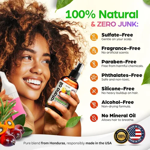 Miniatura 7 de Aceite de batana para el crecimiento del cabello, 100% puro, orgánico, prensado en frío, sin refinar de Honduras por Dr. Sebi, natural, vegano
