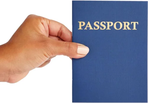 Miniatura 5 de Juvale Libro de pasaporte para niños, paquete de 24, 4.1 x 5.6 pulgadas, tapa suave azul y páginas lisas, cuaderno de pasaporte de juego