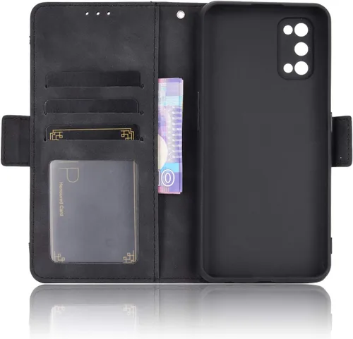 Miniatura 3 de Funda para Oppo Realme 7 Pro Funda para Oppo Realme 7 Pro RMX2170 Funda de piel sintética con tapa y tapa para Oppo Realme 7 Pro RMX2170, color negro