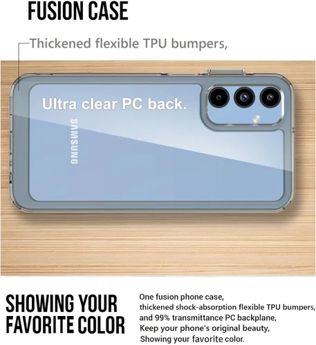 Miniatura 3 de Funda para teléfono Samsung Galaxy-A15-5G: Cubierta de teléfono a prueba de golpes de grado militar con protector de pantalla de vidrio templado
