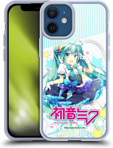Miniatura 212 de Head Case Designs Licencia Oficial Hatsune Miku Gráficos Lindos Carcasa de Gel [Protección de Grado Militar] Compatible con Apple iPhone 7