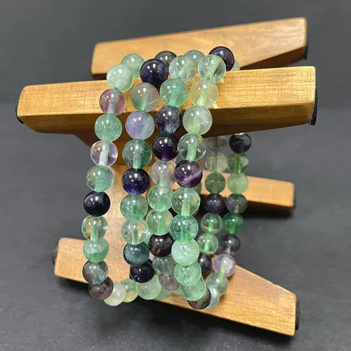 Miniatura 478 de Gem Avenue Handmade Round Bead Stretch Bracelet Unisex Natural Stone Beaded Jewelry for Men & Women, Elastic Wristband for Daily Wear
