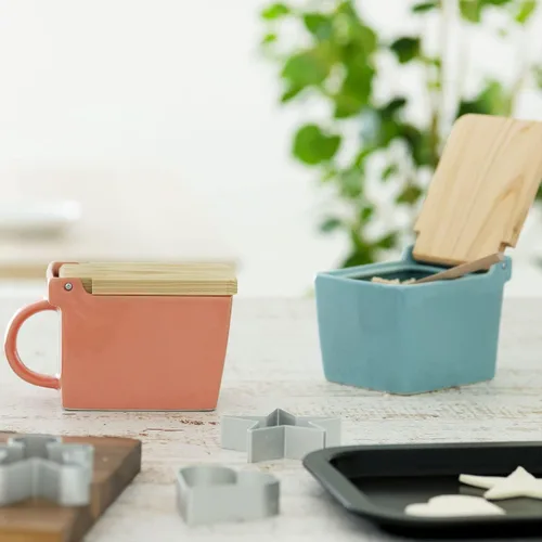 Miniatura 5 de Zero Japan Bee House - Caja de Sal Premium con Tapa Hinoki - Recipiente para Sal Marina y Especias - Elegante Contenedor para Encimera de Cocina