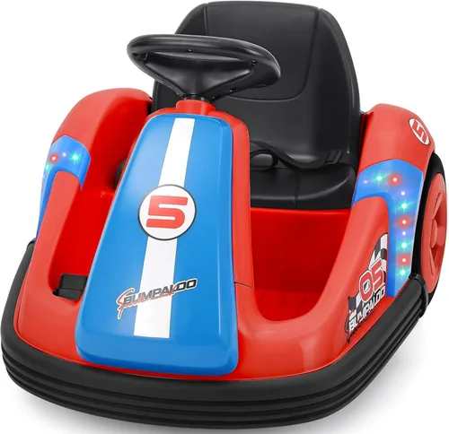Miniatura 8 de ELEMARA Coche Chocador para Niños de 12V con Rueda Grande, 2.2 Mph Máximo, Coches Chocadores para Niños Pequeños con Control Remoto, Coche de Azul