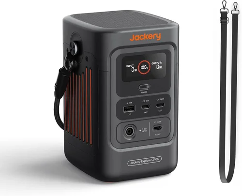 Miniatura 10 de Jackery Explorer - Banco de energía 240D, estación de energía portátil LiFePO4 de 80,000 mAh, salida de CC de 200 W, carga rápida de 1 hora