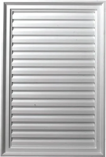 Miniatura 8 de Ekena Millwork - Persiana vertical a dos aguas GVVE12X18D, 12 pulgadas de ancho x 18 pulgadas de alto x 1 7/8 pulgadas profundidad., GVVE12X18F