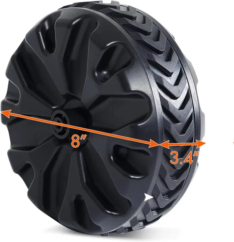 Miniatura 3 de PORTAL Wagon Wheels Replacement 8" Diameter X 3.4" Wide for Utility Wagon Cart