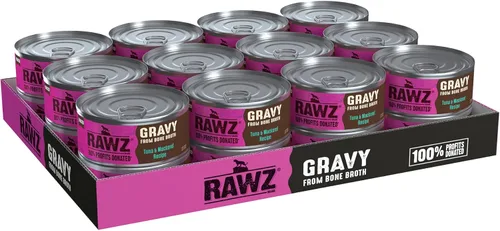 Miniatura 17 de Rawz Natural Premium - Alimento enlatado picado para gatos en salsa de caldo de huesos, hecho con ingredientes reales de carne, sin BPA y encías