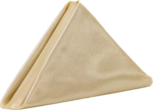 Miniatura 7 de YOUR CHAIR COVERS - Servilletas de tela de gran tamaño de satén dorado de 20 pulgadas con dobladillo – Servilletas elegantes y reutilizables