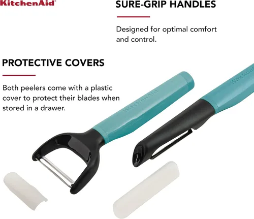 Miniatura 4 de KitchenAid Universal Euro Y Pelador, Juego De 2, Aqua