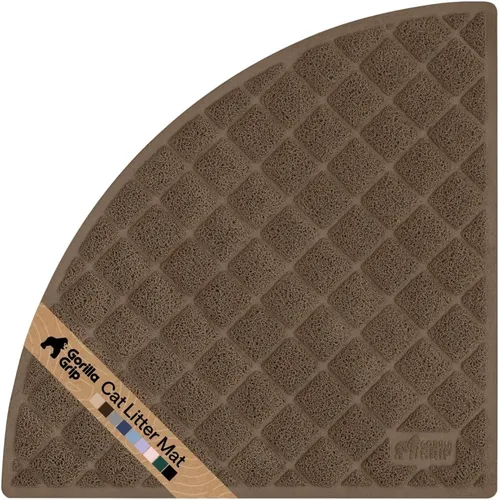 Miniatura 38 de Gorilla Grip - Tapete para atrapar la arena del arenero de gatos, 100% impermeable, fácil de limpiar, respaldo texturizado, suelos más limpios, se