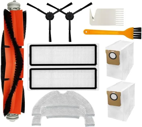 Miniatura 14 de EtliN Compatible con el trapeador de vacío Xiaomi Mi Robot 2 Ultra STYTJ05ZHM, piezas de repuesto, cepillo lateral principal, filtro Hepa, bolsa