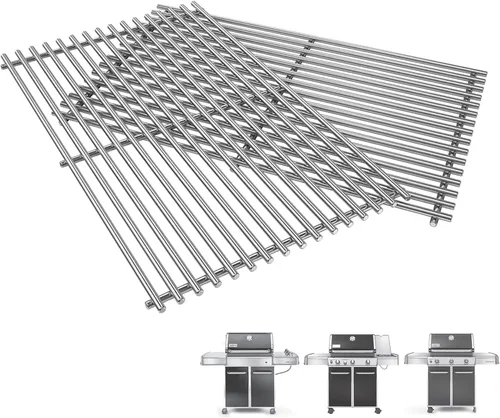 Miniatura 9 de SafBbcue 66801 Rejillas de cocina de acero inoxidable para Weber Genesis II E-210 LX S/E-240 Series Gas Grills 2017 y posteriores, para Weber