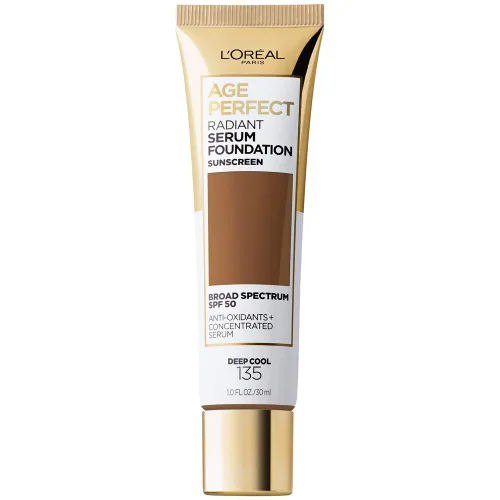 Miniatura 15 de L'Oreal Paris Age Perfect - Base de suero radiante con SPF 50, almendra, 1 onza