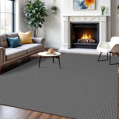 Miniatura 23 de IOHOUZE Alfombra de Área Lavable 4x6 Antideslizante con Respaldo de Goma Alfombras Tejidas para Entrada Interior Alfombras de Dormitorio Alfombra