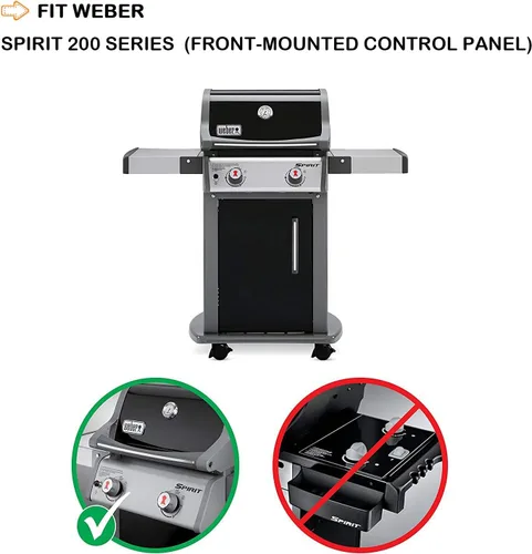 Miniatura 2 de 7635 Barras saborizadoras de 15.3 pulgadas para Weber Spirit 2 piezas, repuesto para parrillas Weber GS4 Spirit II e I E210 S210 E215 E220 S220