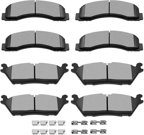 Miniatura 26 de SCITOO Kits de pastillas de freno de cerámica D465 D374 Reemplazo delantero y trasero para Acura CL 1997-1999, para Honda Civic 2002-2003 200-2011
