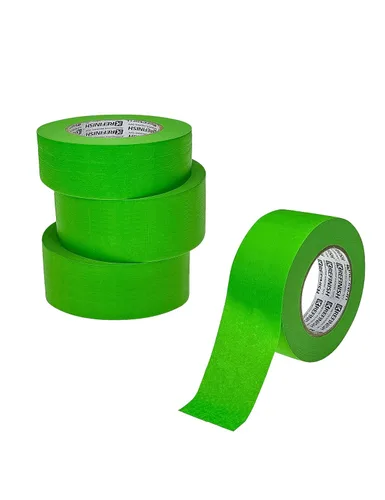 Miniatura 8 de KREFINISH Cinta de pintores - Cinta de enmascarar automotriz verde sin residuos, resistente al calor para cabina de pintura, 1.41 pulgadas x 60