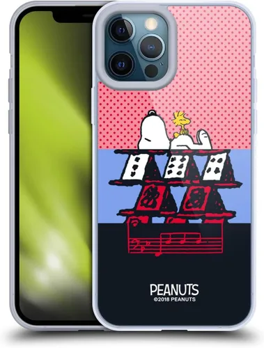 Miniatura 283 de Head Case Designs Funda de gel con licencia oficial de Peanuts Snoopy & Woodstock Halfs and Laughs [protección de grado militar] compatible