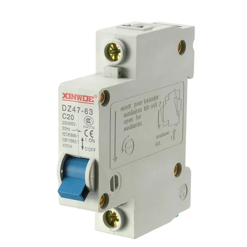 Miniatura 4 de uxcell 1 poste 10A 230/400V de baja tensión disyuntor miniatura montaje en carril DIN DZ47-63 C10