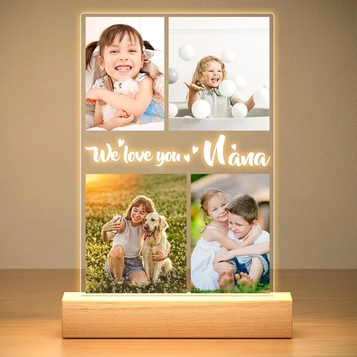 Miniatura 13 de KoxSmar Marcos de Fotos Personalizados con Foto, Marco de Fotos Personalizado con Luz Nocturna, Marco de Fotos Personalizado, Regalos Personalizados