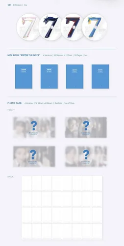 Miniatura 4 de Bighit Ent BTS BANGTAN BOYS - MAPA DEL ALMA : 7 [ver.4] Álbum+Póster plegado+Juego de tarjetas fotográficas adicionales