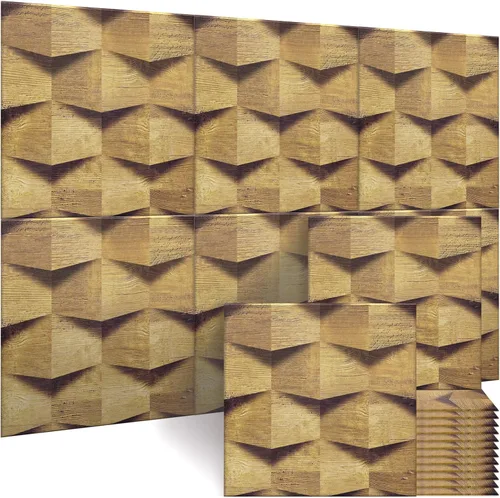 Miniatura 13 de BUBOS Paneles Acústicos Grandes, Paquete de 6 Paneles de Pared Insonorizados con Estampado de Patrón de Madera, Tamaño Total 70.8 x 47.2 Pulgadas