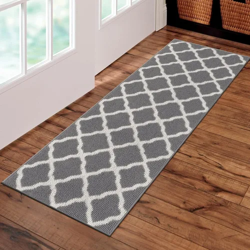 Miniatura 54 de SHACOS Alfombra de pasillo lavable de 2 x 8 pies, con parte trasera de goma antideslizante, resistente a las manchas, alfombra de cocina