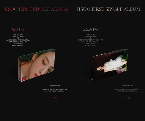 Miniatura 3 de Incl. Artículo anticipado JISOO ME PRIMER 1ST ÁLBUM ÚNICO ROJO + NEGRO - Juego de 2 Vistas. +Tienda Tarjeta Regalo K-POP SEALED