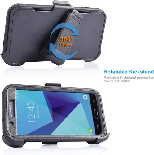 Miniatura 3 de A10E Customerfirst - Funda para Samsung Galaxy A10E [protección de cuatro capas] Funda protectora resistente, cuerpo resistente, cubierta completa