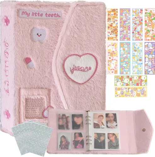 Miniatura 9 de Carpeta de tarjetas fotográficas Kpop 3 pulgadas Libro de soporte para tarjetas fotográficas Kpop con 50 fundas holográficas para tarjetas y Morado