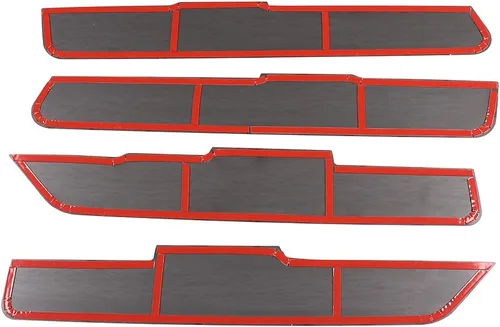 Miniatura 7 de Cubierta de panel de decoración de puerta interior de aleación de aluminio, 4 piezas para Land Rover Defender 110 2020-2022 accesorios de automóvil