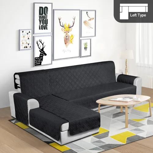 Miniatura 4 de TAOCOCO Fundas de Sofá Seccional 100% Impermeables en Forma de L, Fundas de Sofá de 3 Piezas, Funda de Chaise Lounge para Mascotas y Niños, Fundas
