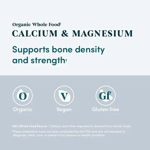 Miniatura 5 de Amazon Elements - Calcio y magnesio orgánicos de alimentos integrales, vegano, sin gluten, 90 tabletas
