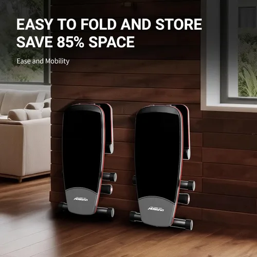 Miniatura 5 de HARISON Banco de pesas, bancos de pesas plegables para gimnasio en casa con 800 libras, prensa de banco de entrenamiento de cuerpo completo, banco